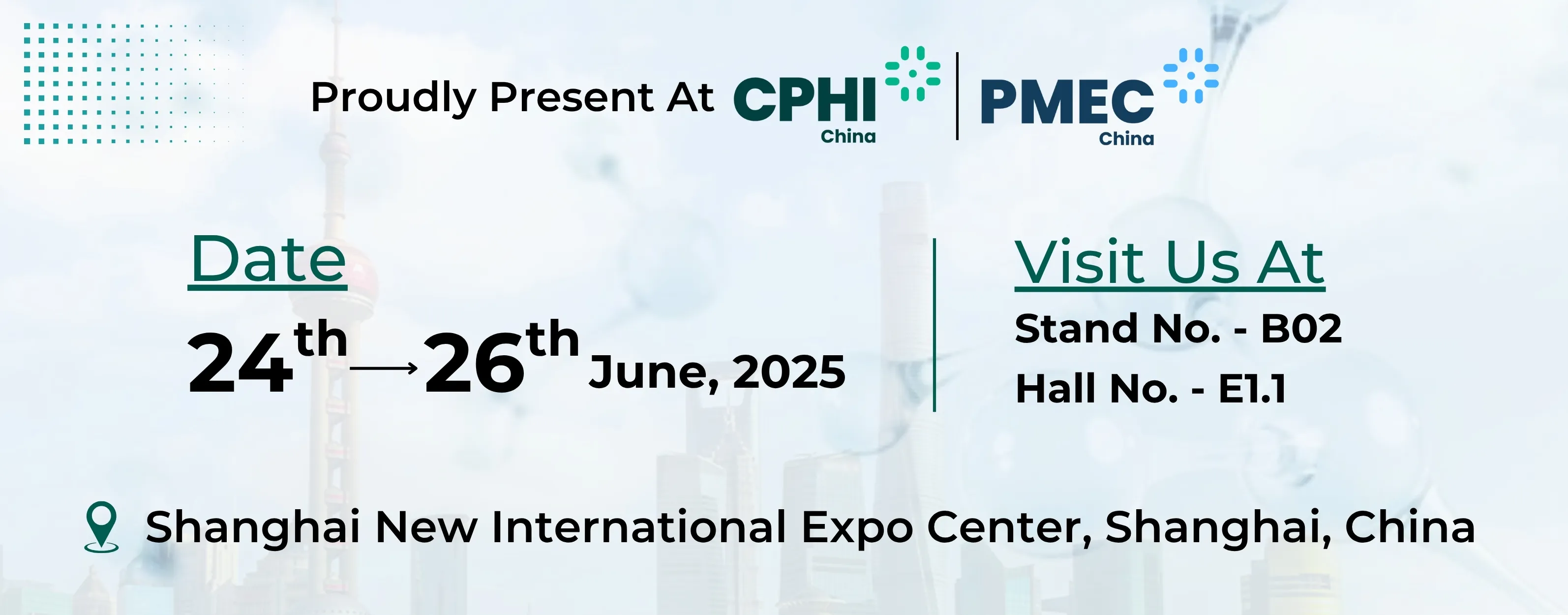 CPHI Shanghai New International Expo